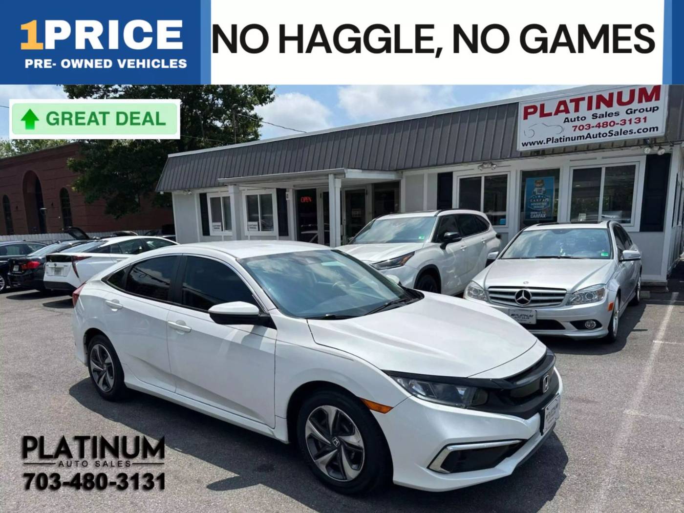 2021 Honda Civic LX — Sedan — 54,058 mi — Arlington, VA
