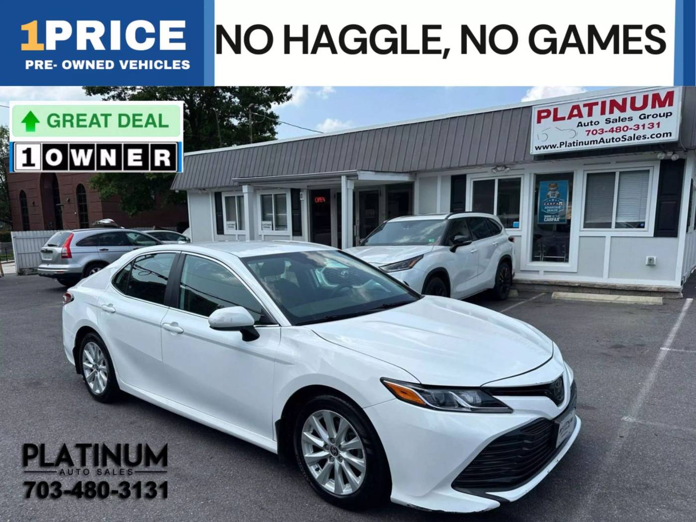 2020 Toyota Camry LE — Sedan — 169,140 mi — Arlington, VA