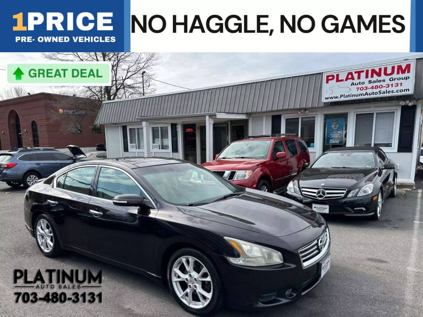2013 Nissan Maxima SV — Sedan — 155,975 mi — Arlington, VA