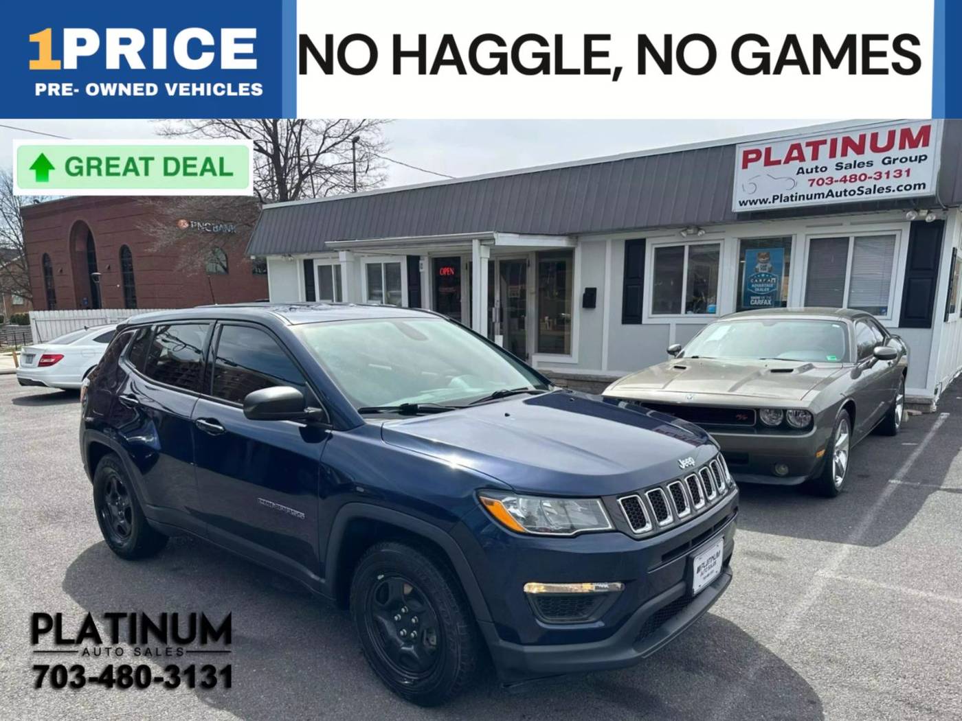 2018 Jeep Compass Sport — SUV — 50,523 mi — Arlington, VA