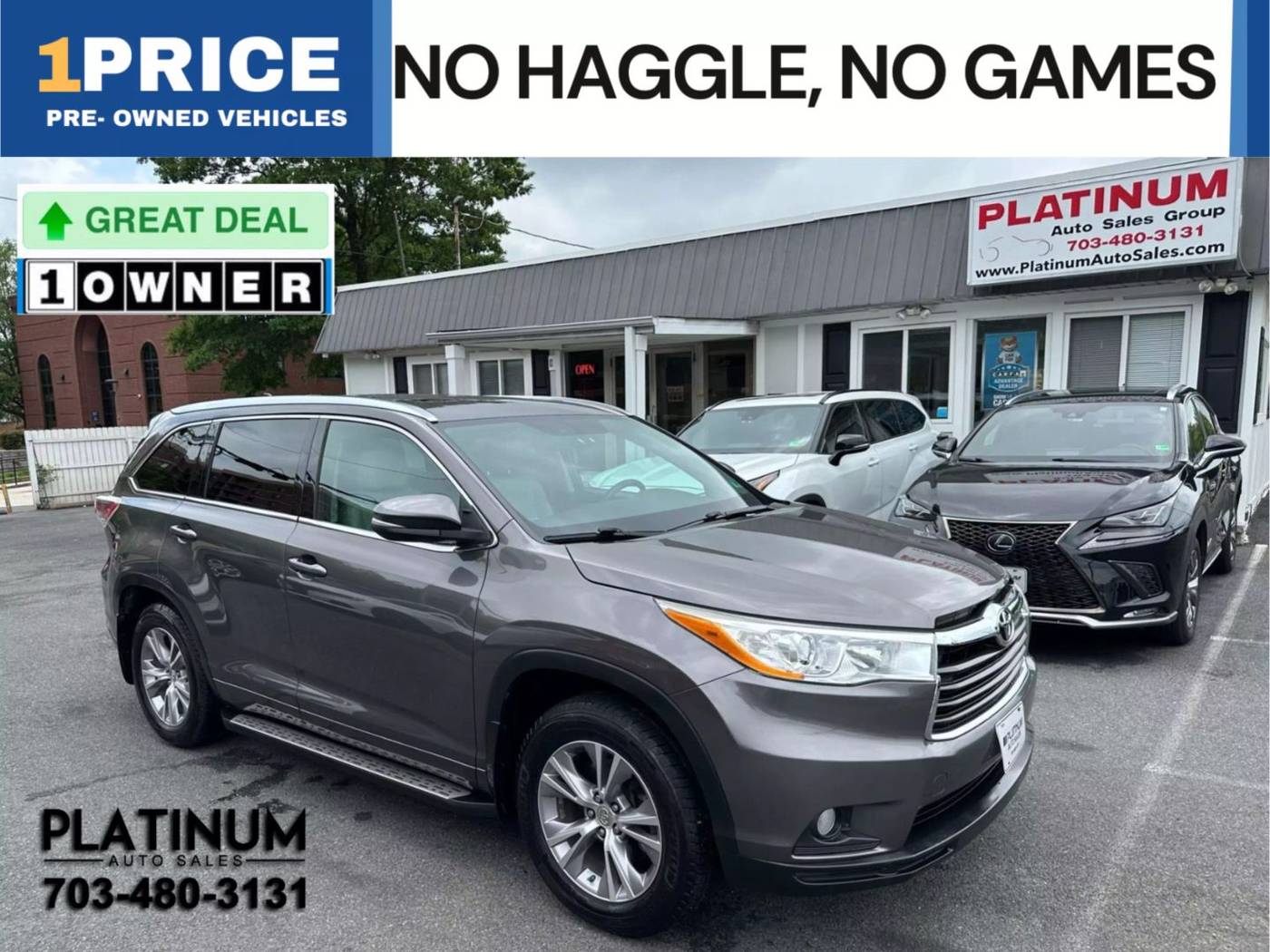 2014 Toyota Highlander XLE — SUV — 36,197 mi — Arlington, VA
