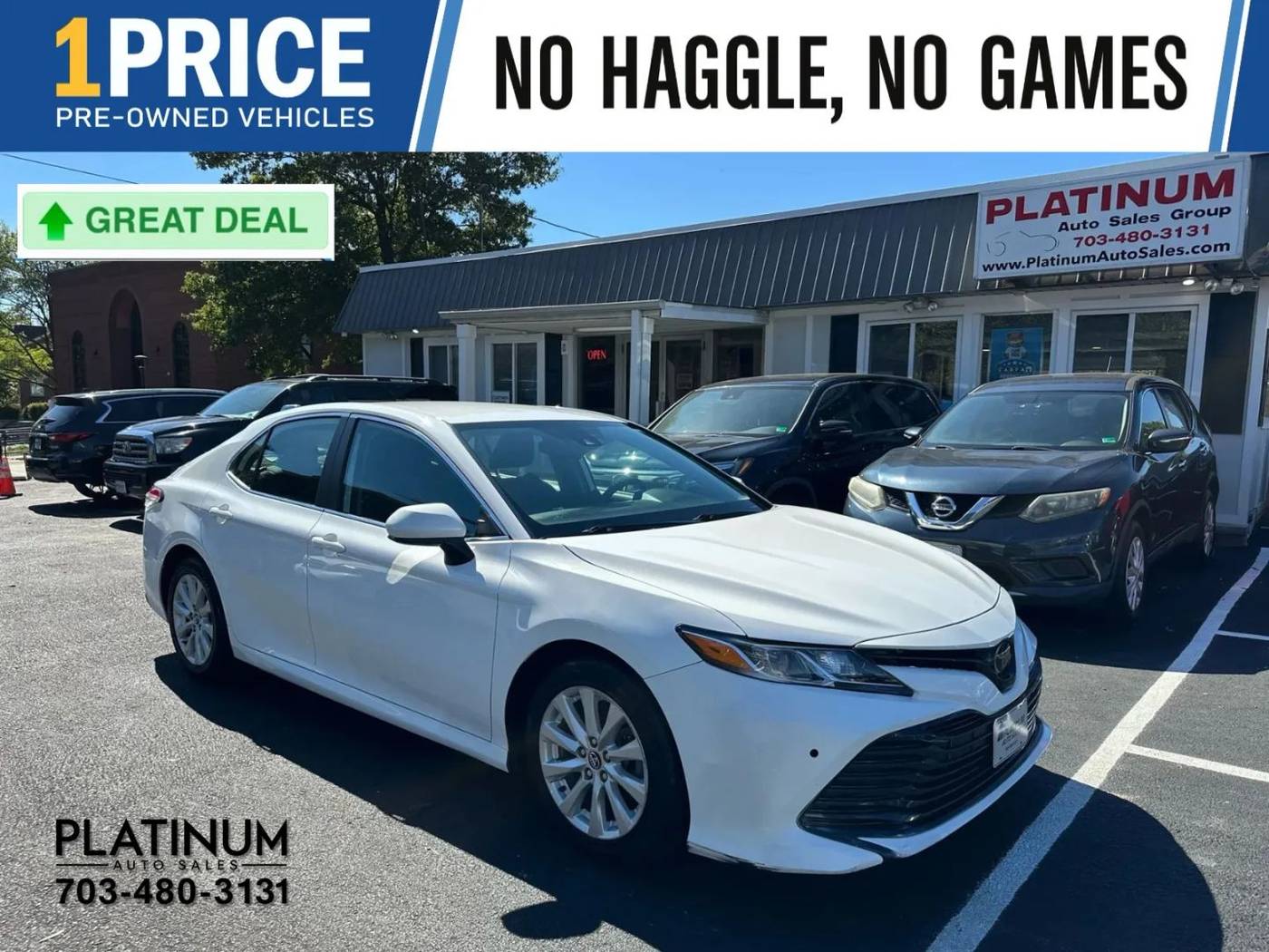 2020 Toyota Camry LE — Sedan — 73,164 mi — Arlington, VA