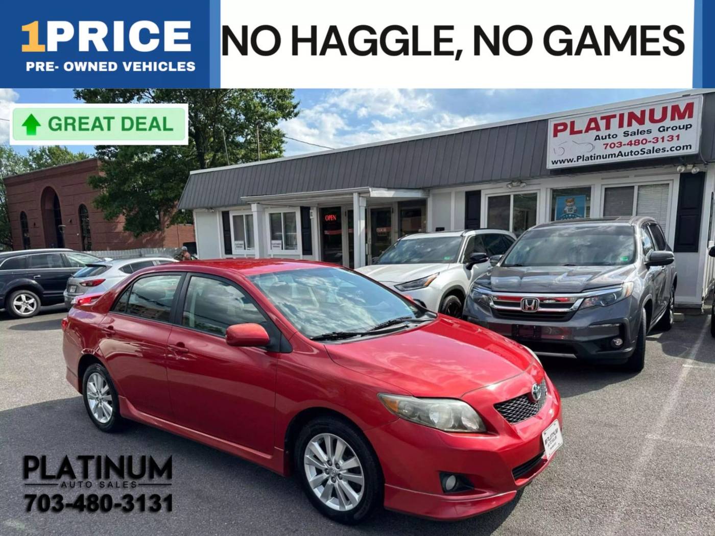 2009 Toyota Corolla S — Sedan — 191,563 mi — Arlington, VA