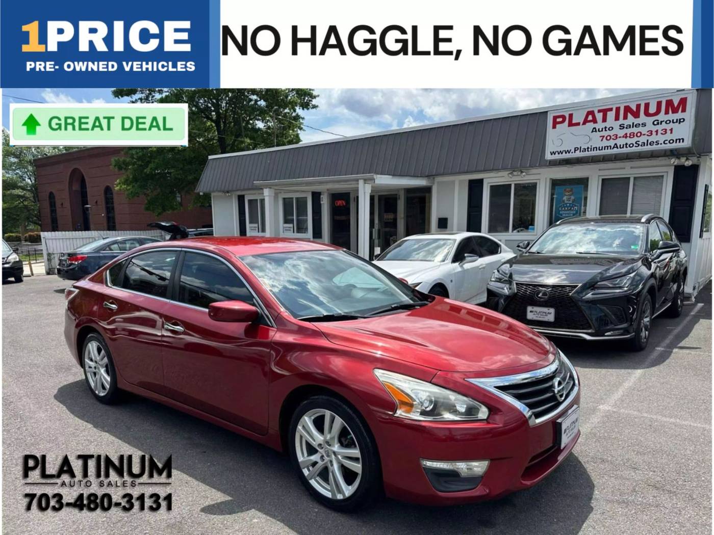 2014 Nissan Altima 3.5 S — Sedan — 121,885 mi — Arlington, VA