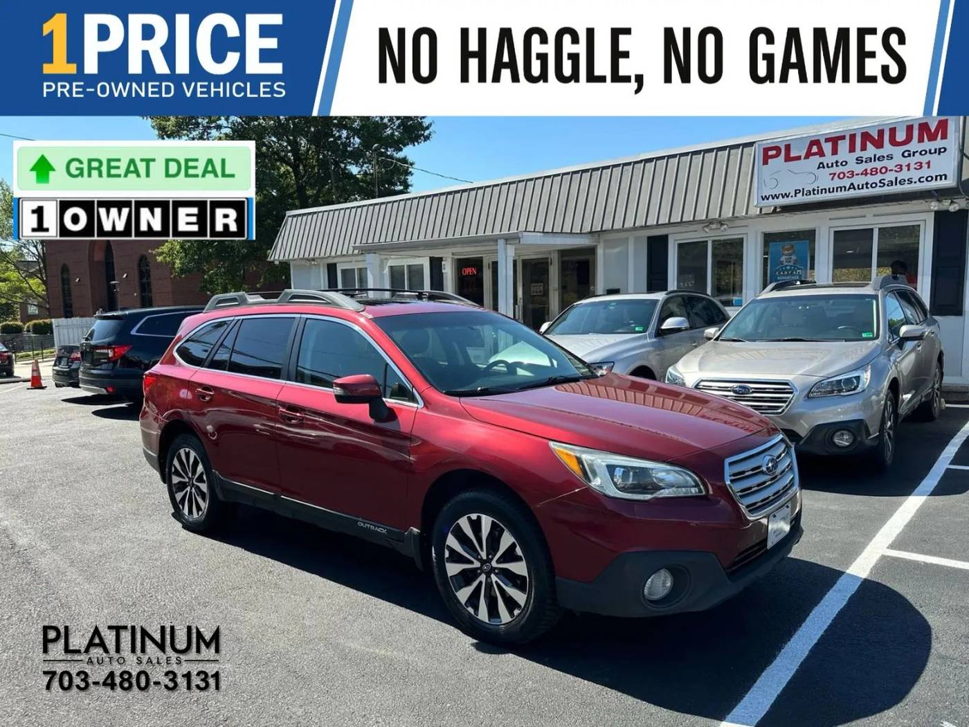 2015 Subaru Outback 2.5i Limited — SUV — 158,176 mi — Arlington, VA