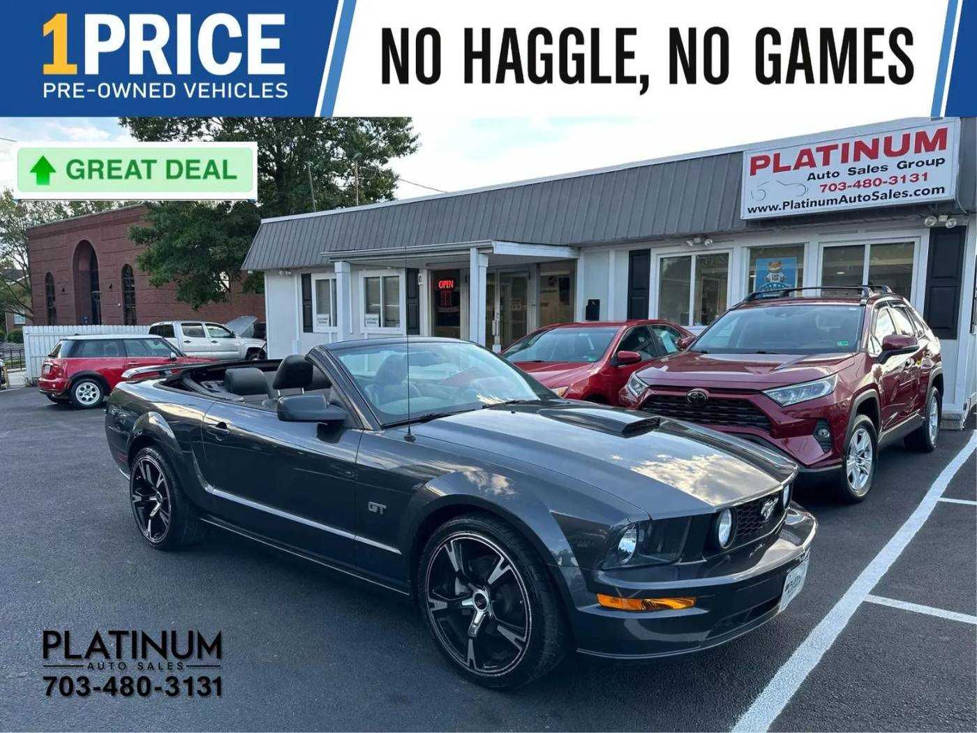2007 Ford Mustang GT Premium — Convertible — 48,219 mi — Arlington, VA