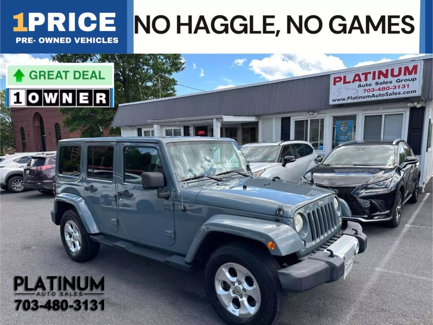 2014 Jeep Wrangler Sahara — SUV — 249,254 mi — Arlington, VA