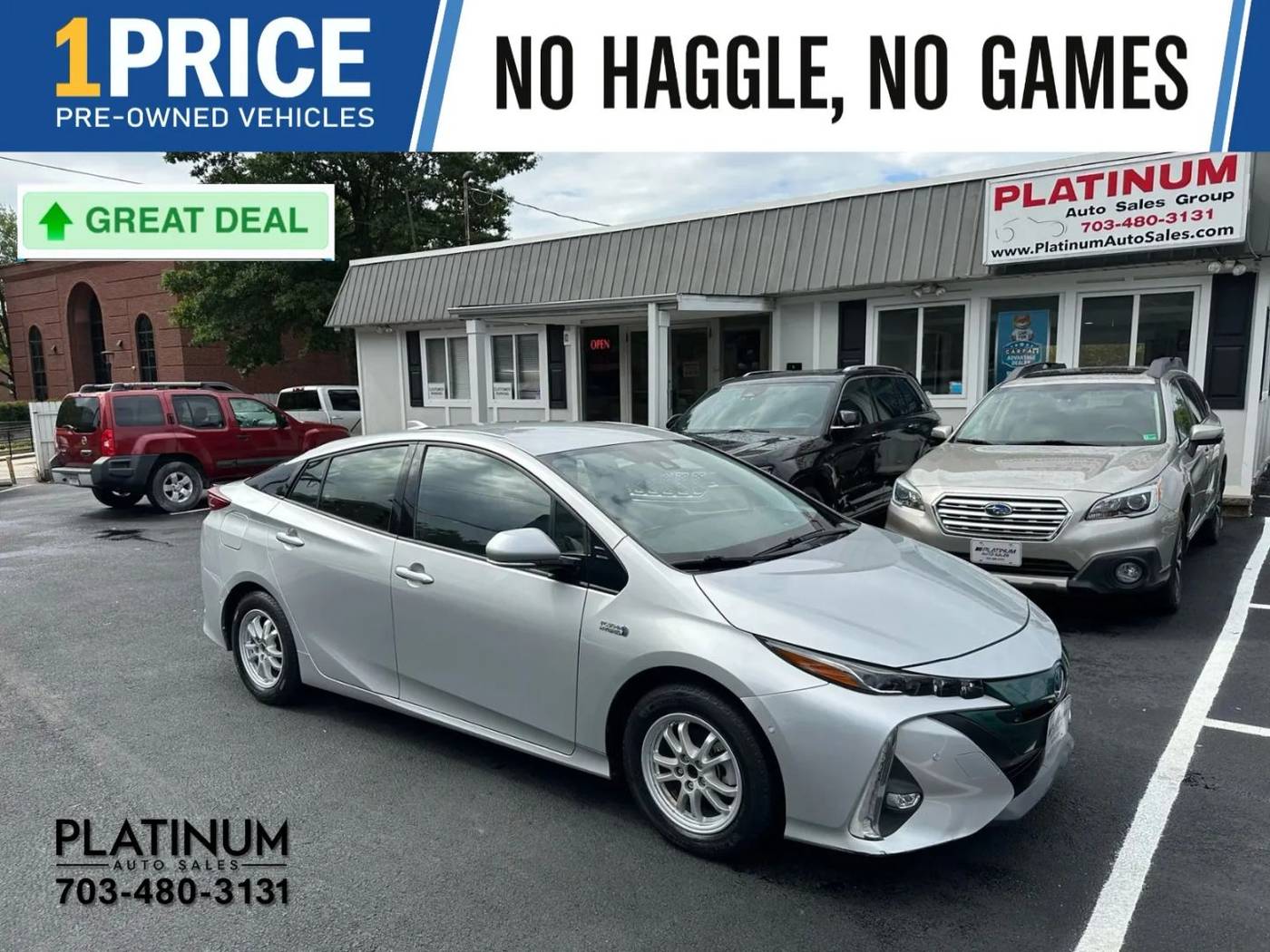 2017 Toyota Prius Prime Advanced — Hatchback — 105,821 mi — Arlington, VA