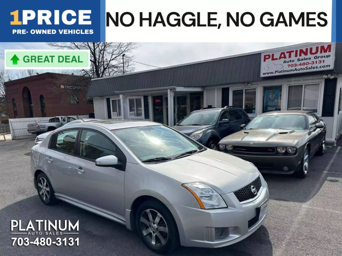 2012 Nissan Sentra 2.0 SR — Sedan — 201,518 mi — Arlington, VA