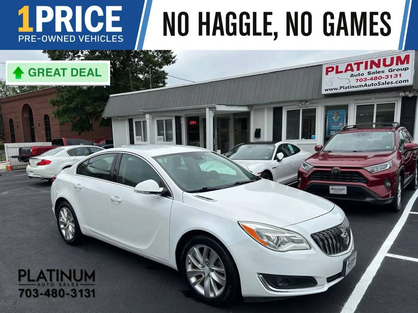 2016 Buick Regal Base — Sedan — 74,707 mi — Arlington, VA