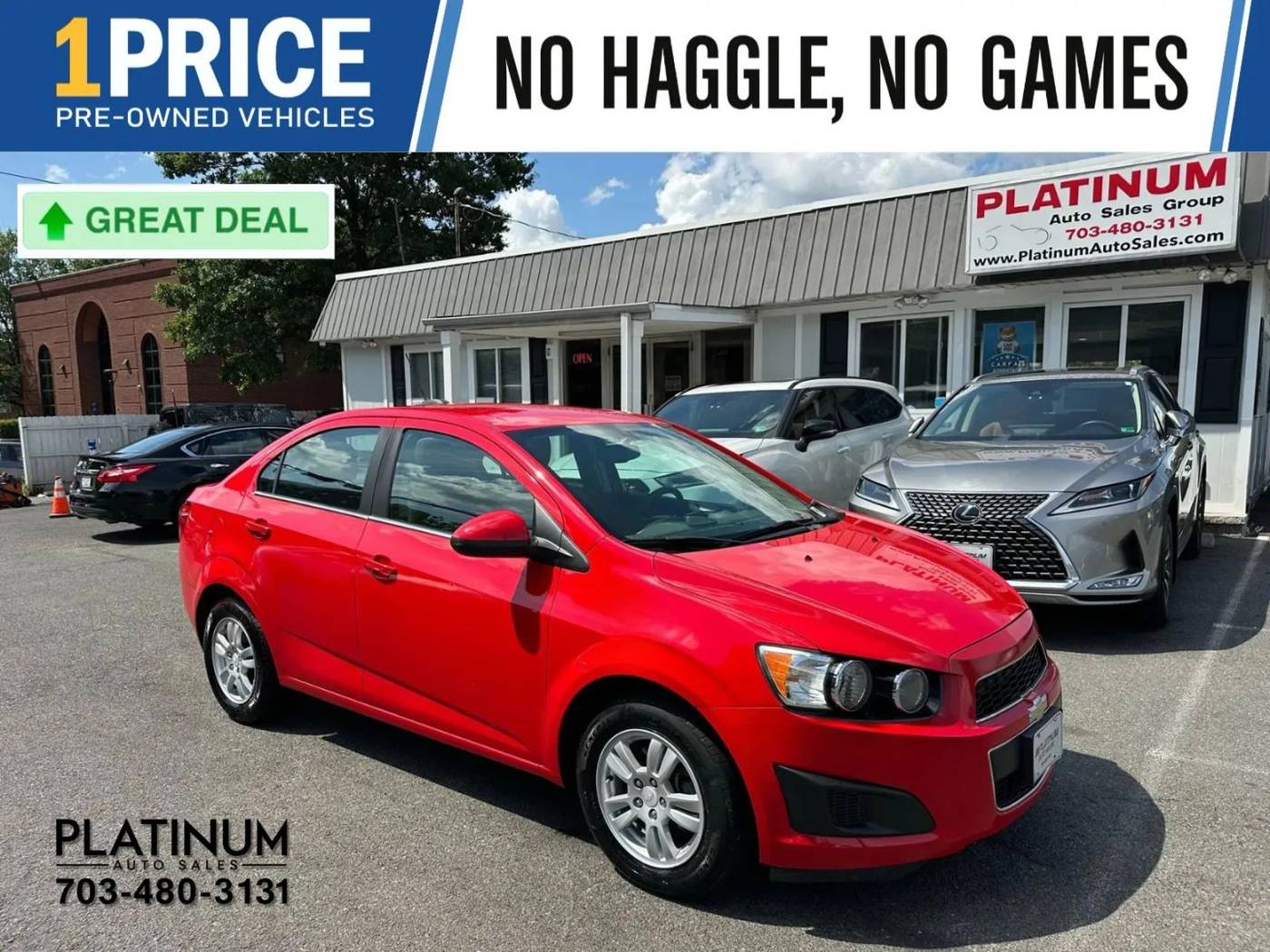 2015 Chevrolet Sonic LT — Sedan — 79,463 mi — Arlington, VA