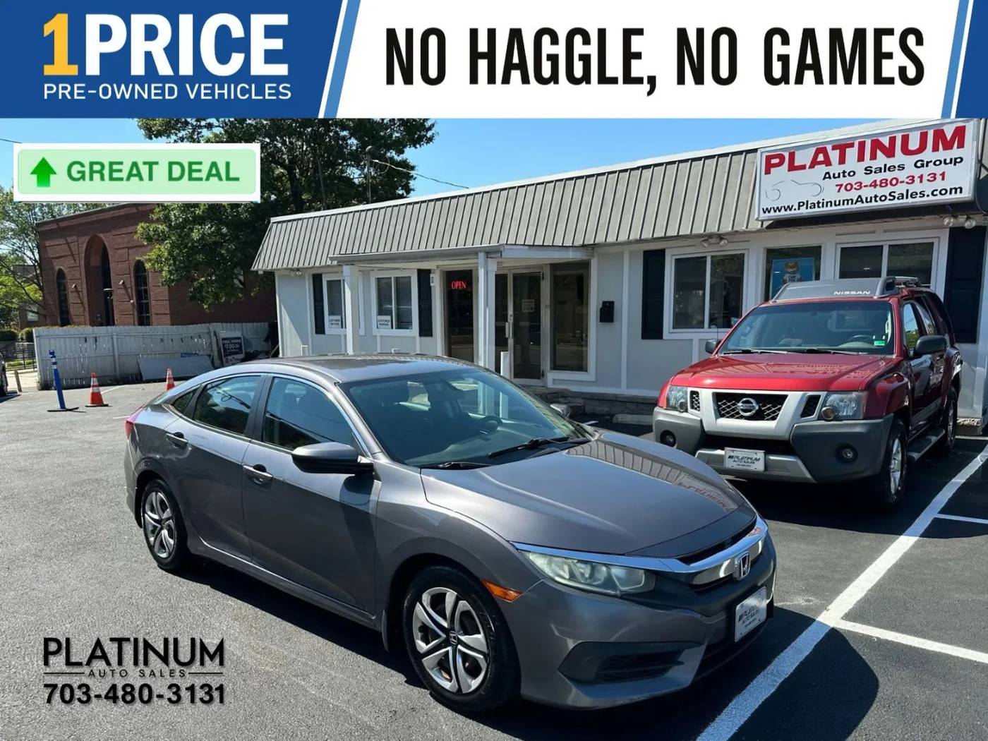 2016 Honda Civic LX — Sedan — 174,617 mi — Arlington, VA