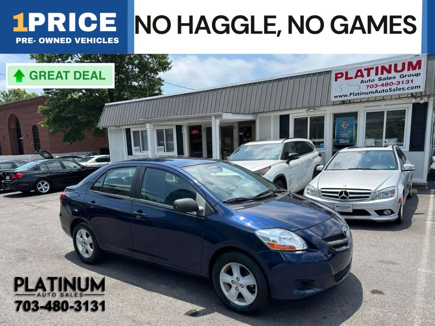 2008 Toyota Yaris Base — Sedan — 189,189 mi — Arlington, VA