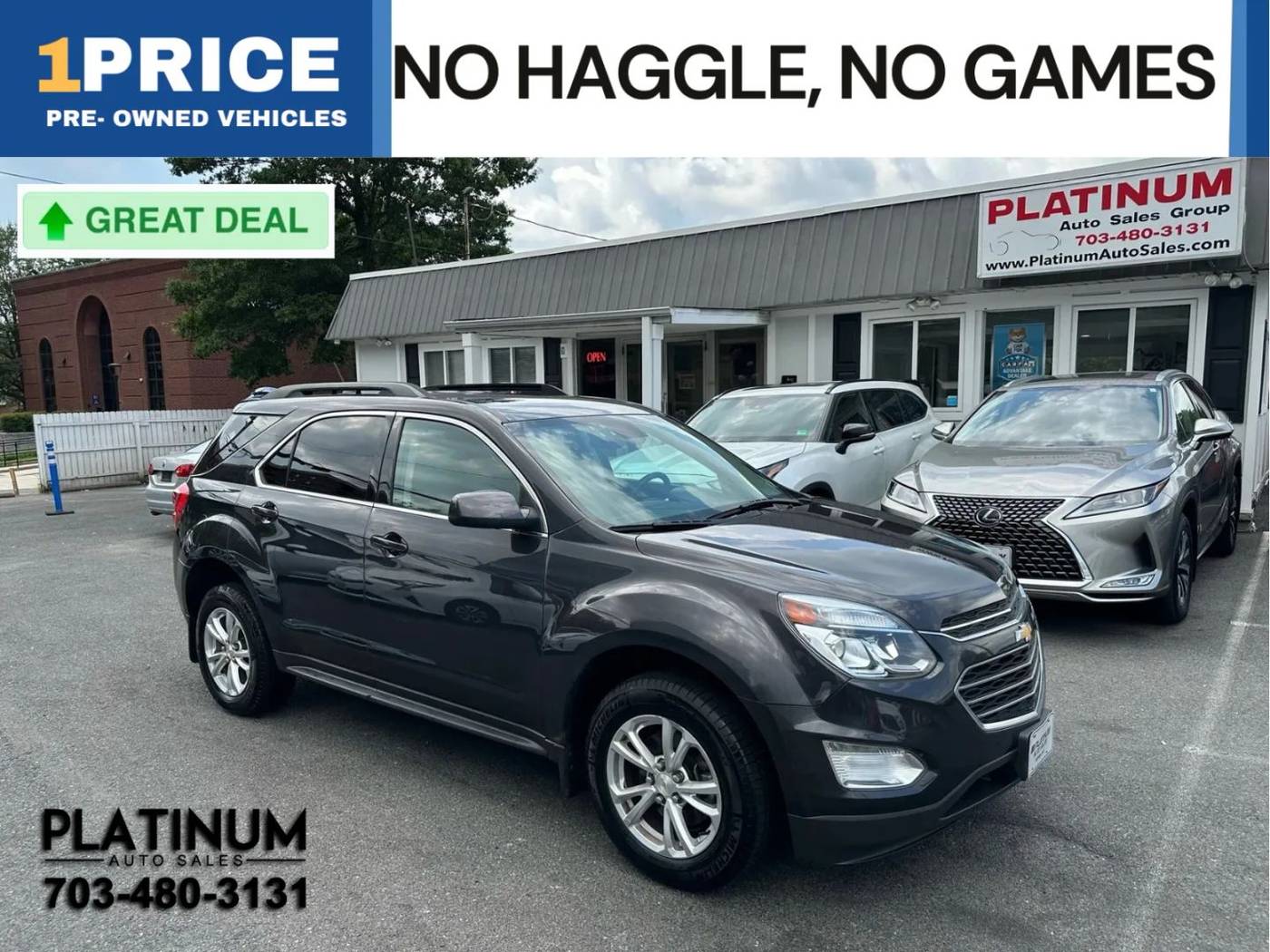 2016 Chevrolet Equinox LT — SUV — 108,577 mi — Arlington, VA