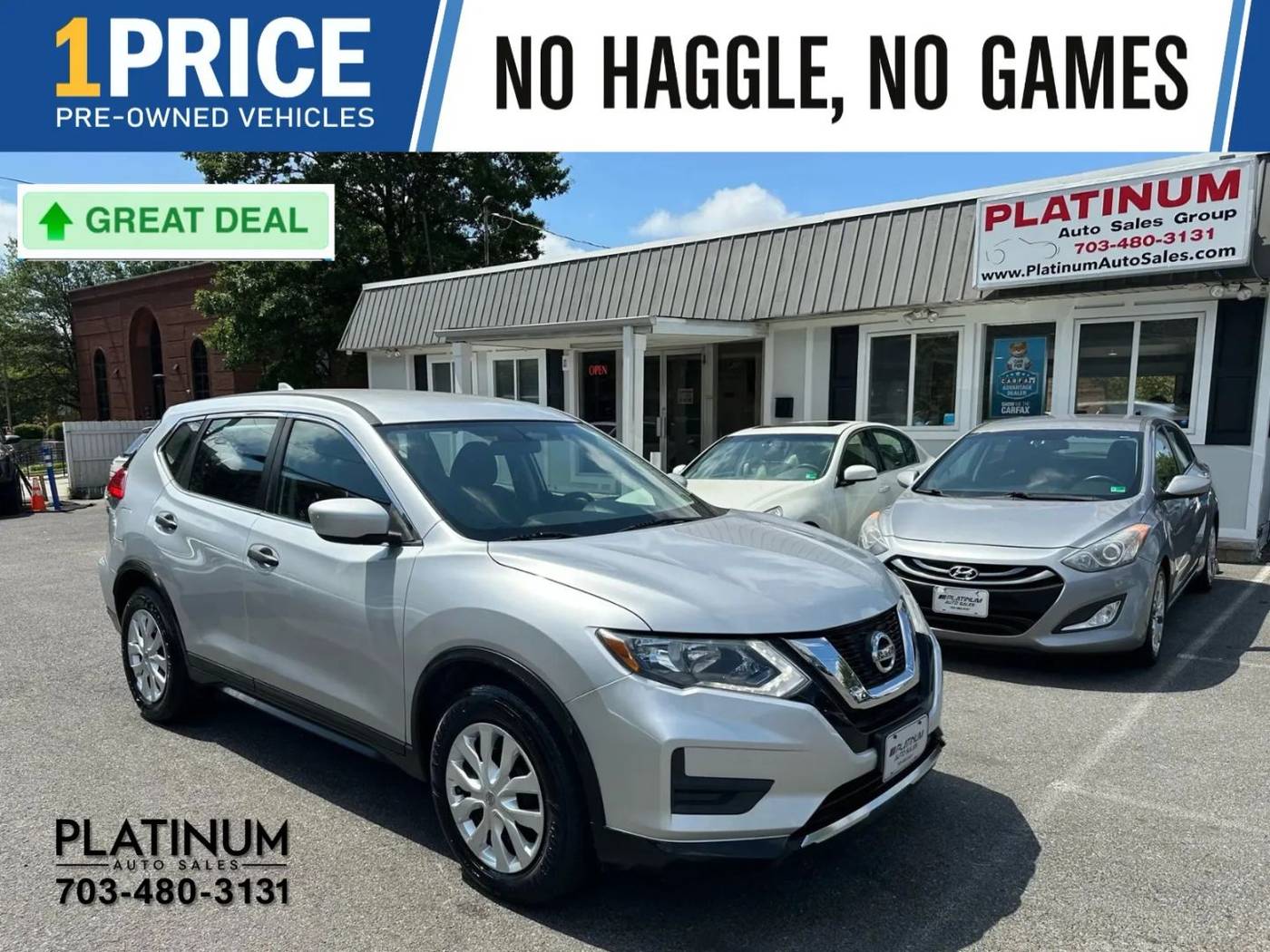2017 Nissan Rogue S — SUV — 102,287 mi — Arlington, VA