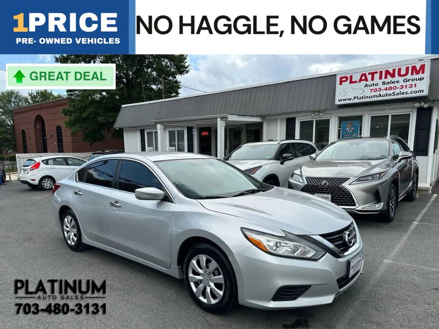 2018 Nissan Altima 2.5 S — Sedan — 159,816 mi — Arlington, VA
