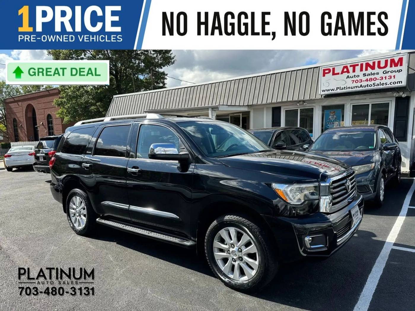 2020 Toyota Sequoia Platinum — SUV — 54,469 mi — Arlington, VA