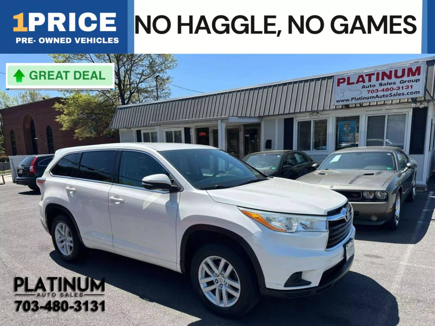 2014 Toyota Highlander LE — SUV — 115,743 mi — Arlington, VA