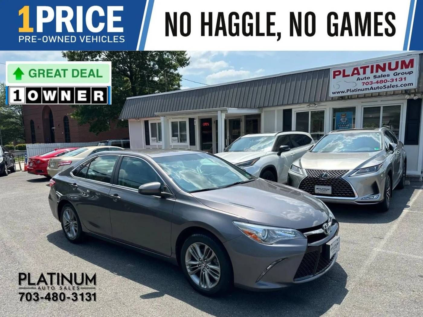2017 Toyota Camry SE — Sedan — 76,330 mi — Arlington, VA
