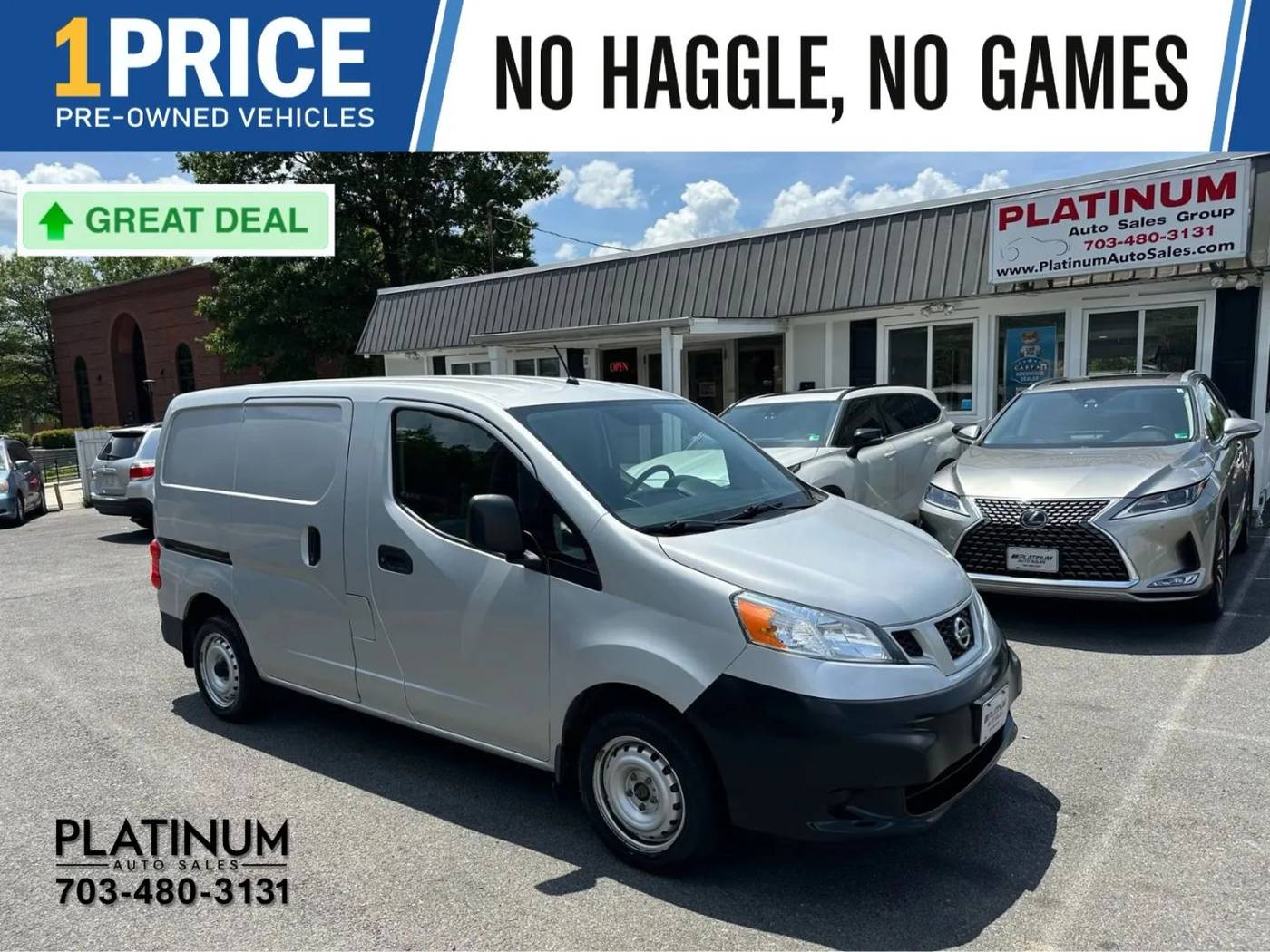 2015 Nissan NV200 Compact Cargo S — Cargo Van — 116,802 mi — Arlington, VA