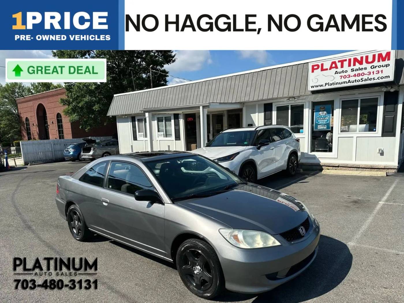 2005 Honda Civic EX — Coupe — 182,222 mi — Arlington, VA