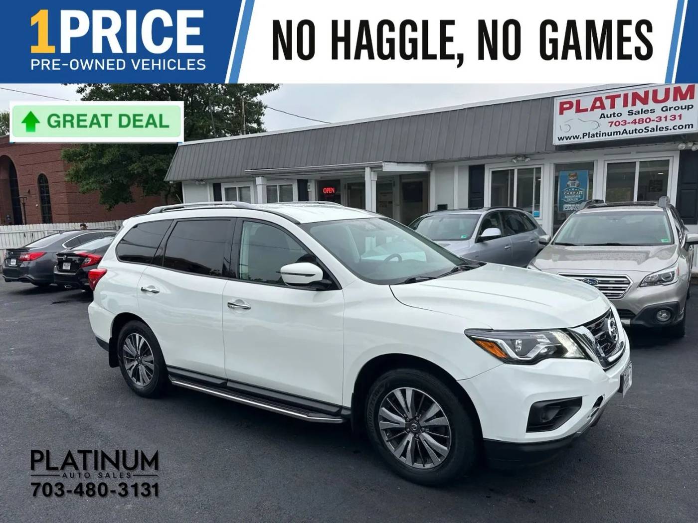 2017 Nissan Pathfinder S — SUV — 123,775 mi — Arlington, VA