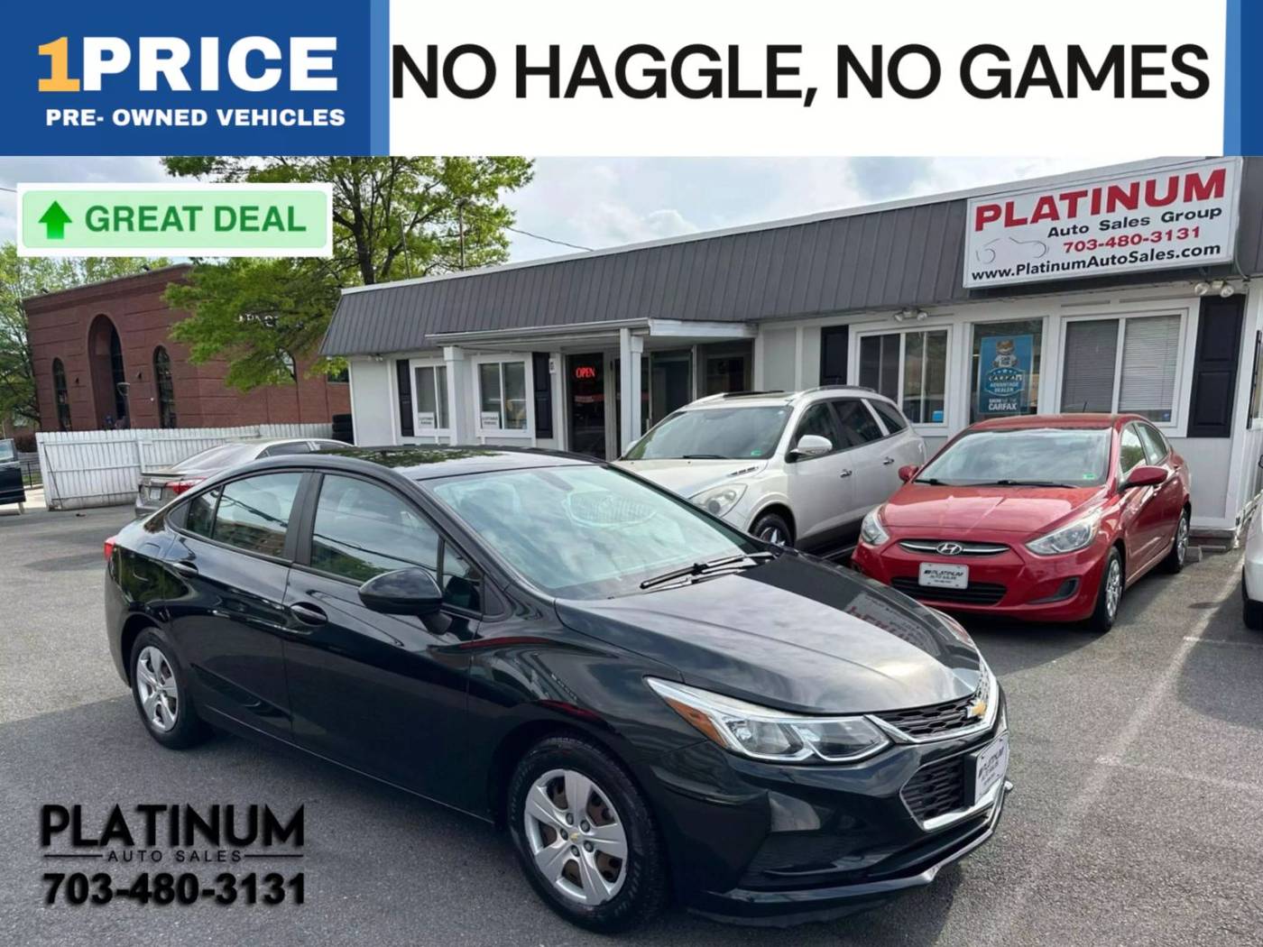 2016 Chevrolet Cruze LS — Sedan — 52,228 mi — Arlington, VA
