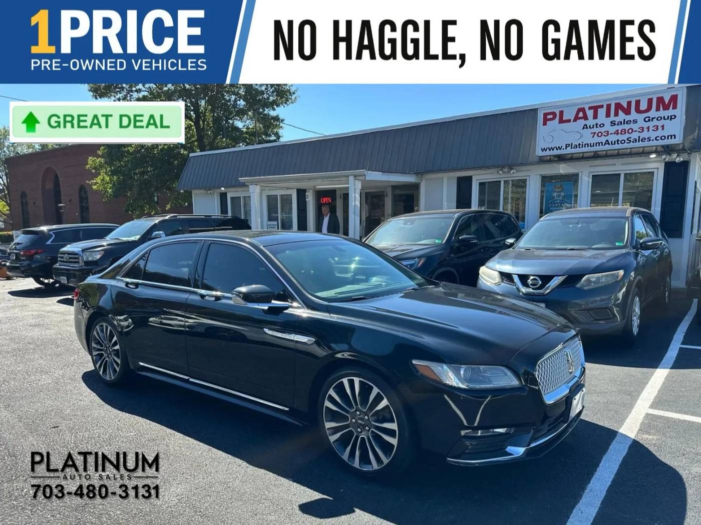 2017 Lincoln Continental Select — Sedan — 80,207 mi — Arlington, VA