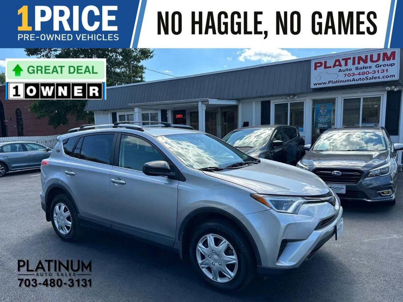 2018 Toyota RAV4 LE — SUV — 88,096 mi — Arlington, VA