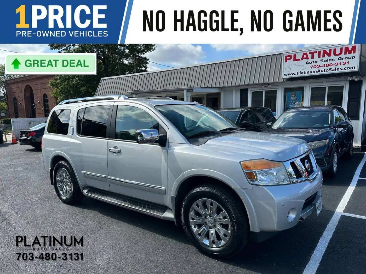 2015 Nissan Armada Platinum — SUV — 176,444 mi — Arlington, VA