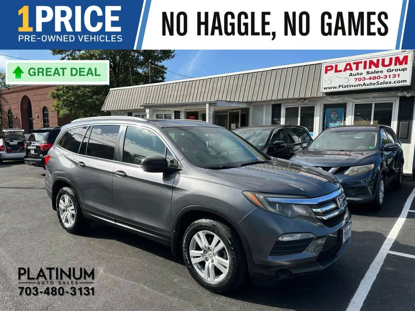 2016 Honda Pilot LX — SUV — 123,246 mi — Arlington, VA