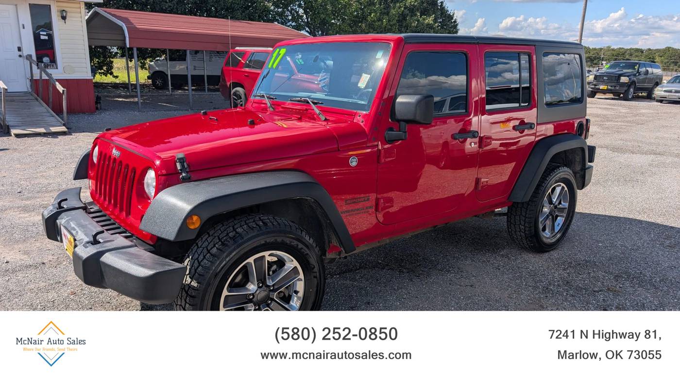 2017 Jeep Wrangler Sport — SUV — 154,877 mi — Duncan, OK