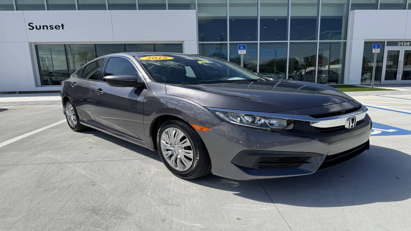 2016 Honda Civic LX — Sedan — 63,021 mi — Sarasota, FL