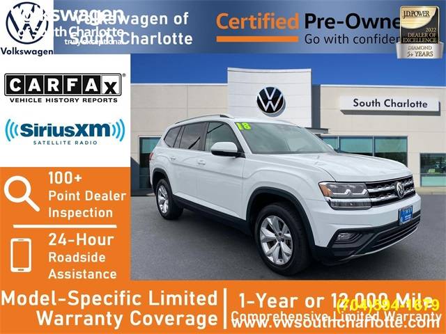2018 Volkswagen Atlas SE with Technology — SUV — 83,532 mi — Cornelius, NC