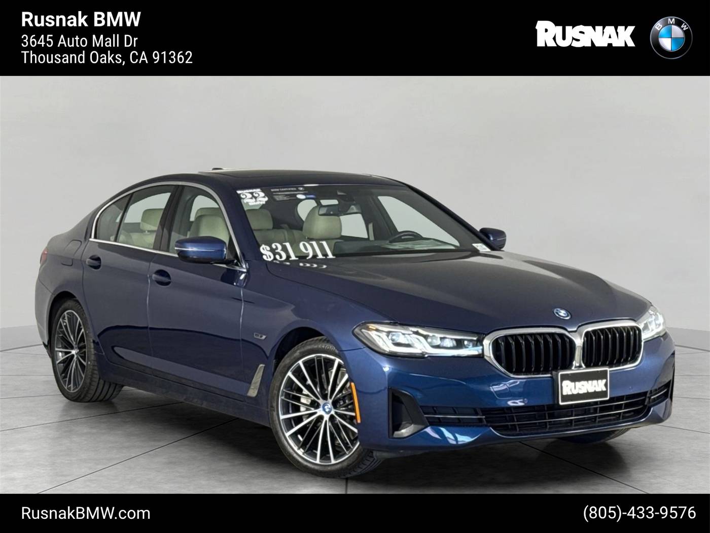 2022 BMW 5 Series 530e — Sedan — 51,231 mi — Thousand Oaks, CA