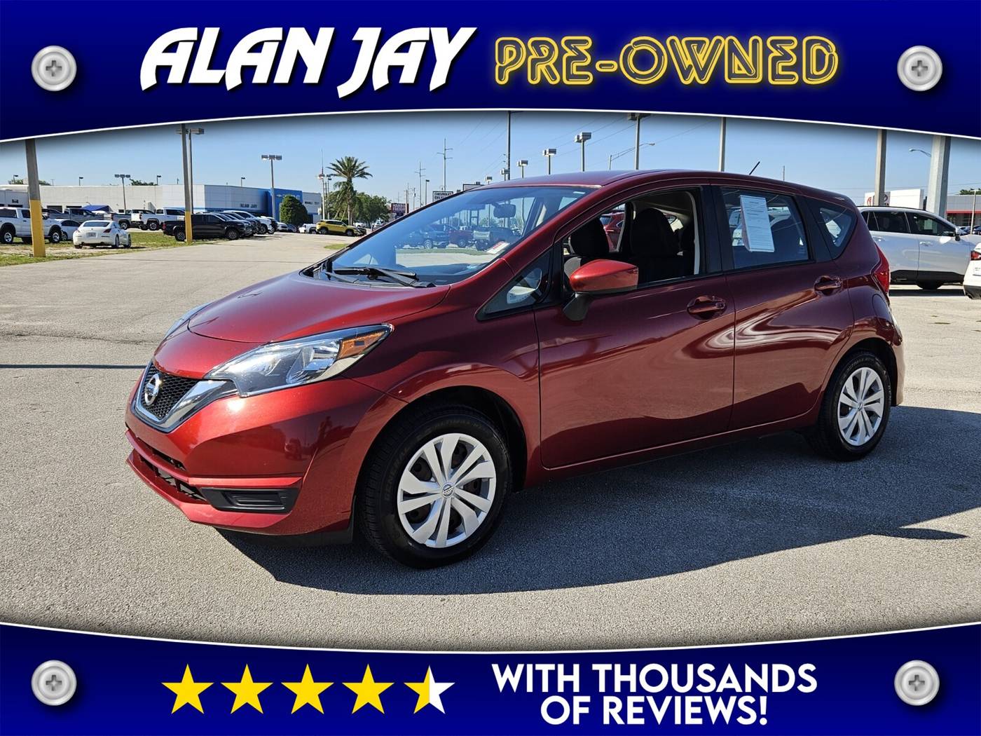 2019 Nissan Versa SV — Hatchback — 92,415 mi — Sebring, FL