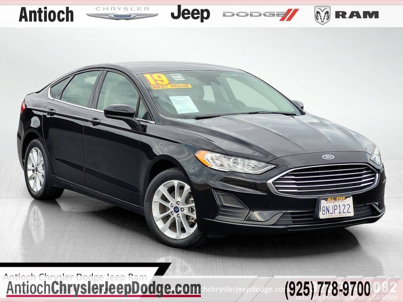 2019 Ford Fusion SE — Sedan — 45,495 mi — Antioch, CA