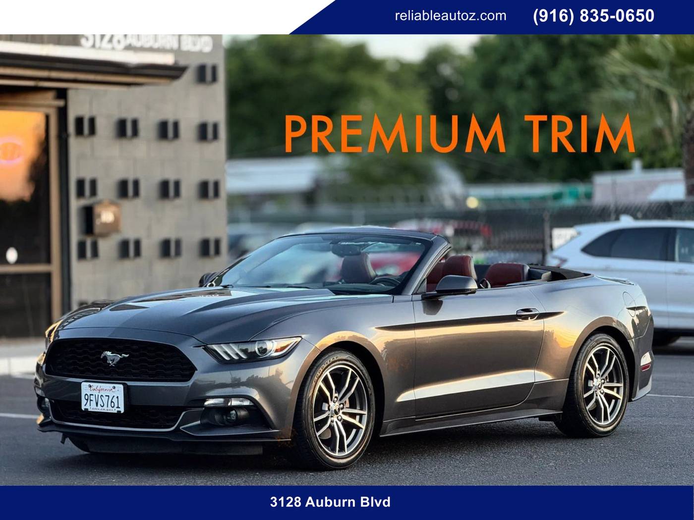 2017 Ford Mustang EcoBoost Premium — Convertible — 57,453 mi — Sacramento, CA