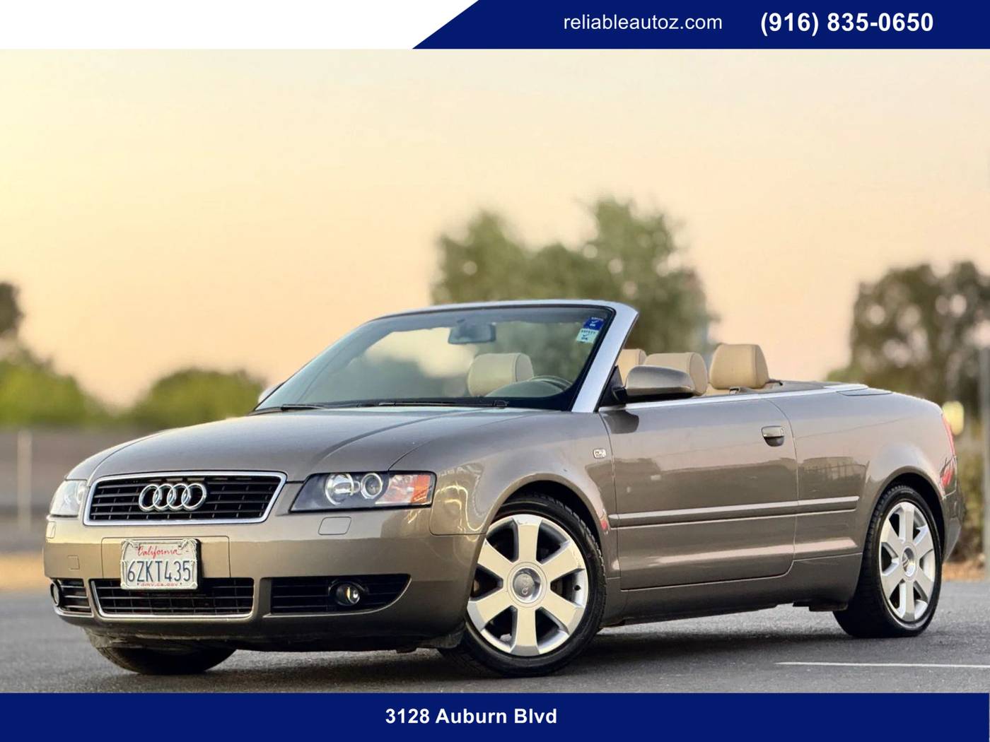 2003 Audi A4 3.0L — Convertible — 80,100 mi — Sacramento, CA