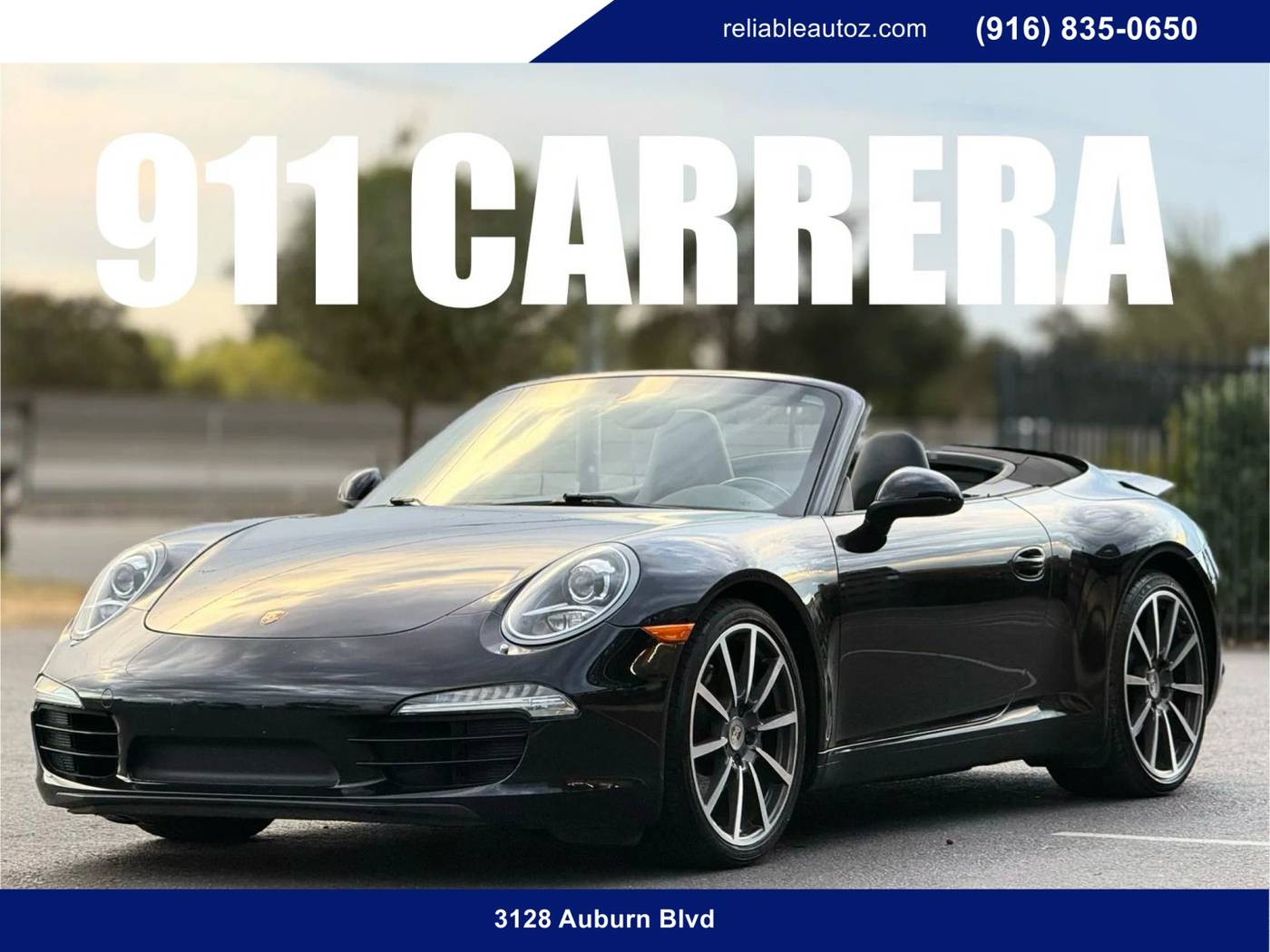 2013 Porsche 911 Carrera — Convertible — 70,628 mi — Sacramento, CA