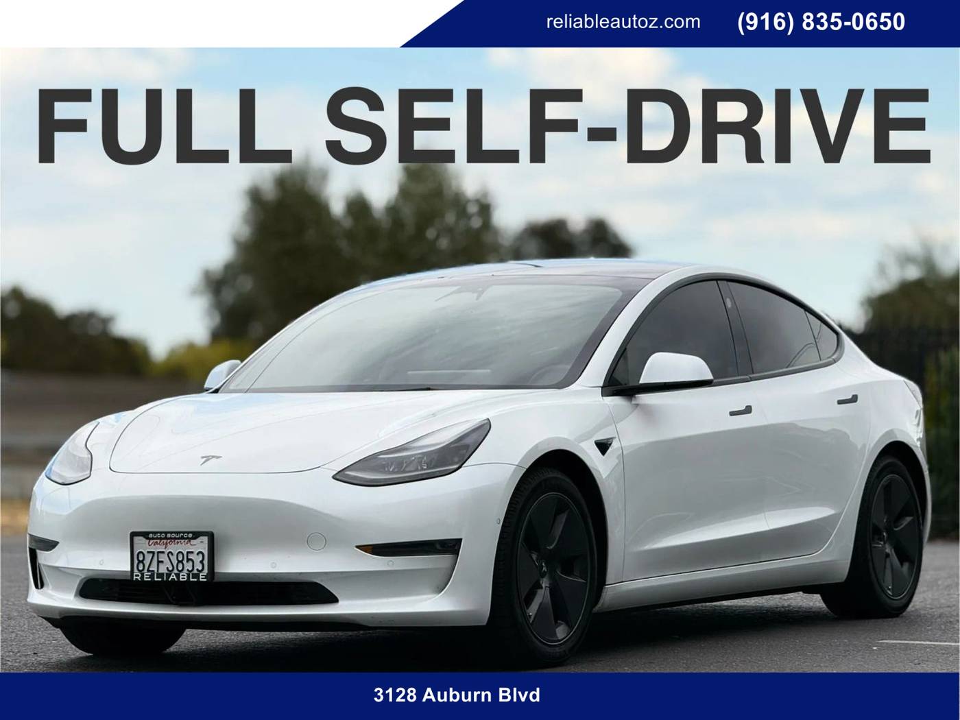 2022 Tesla Model 3 Standard Range Plus — Sedan — 102,747 mi — Sacramento, CA
