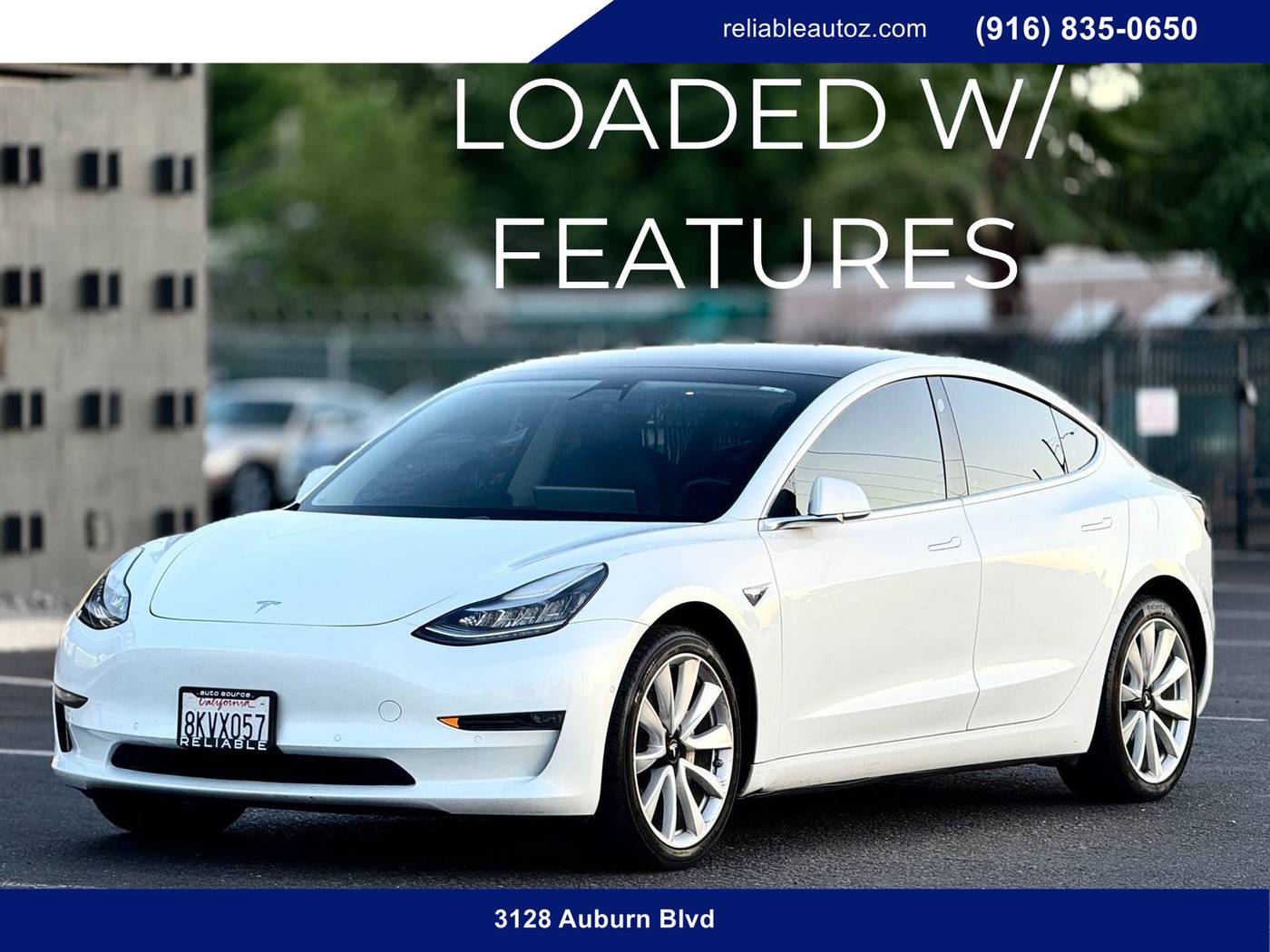 2019 Tesla Model 3 Standard Range Plus — Sedan — 87,606 mi — Sacramento, CA