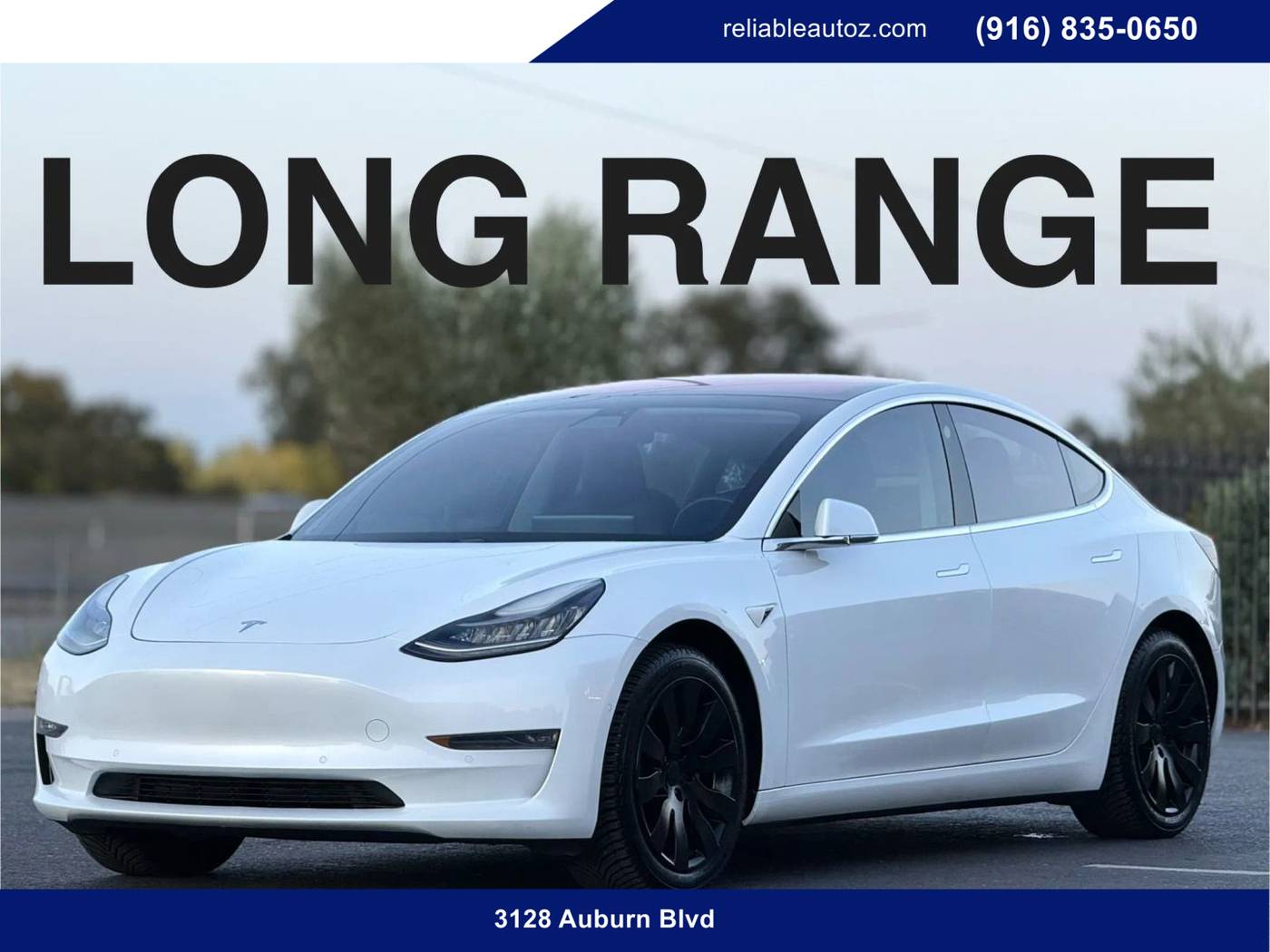 2018 Tesla Model 3 Long Range — Sedan — 64,996 mi — Sacramento, CA