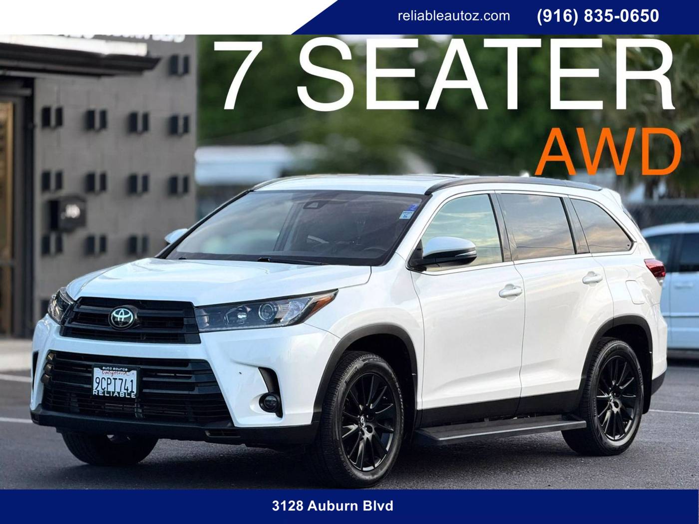 2019 Toyota Highlander SE V6 — SUV — 65,255 mi — Sacramento, CA