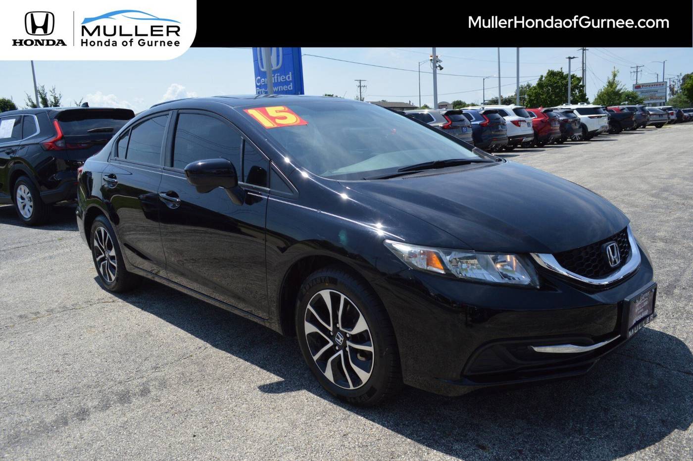 2015 Honda Civic EX — Sedan — 80,155 mi — Gurnee, IL
