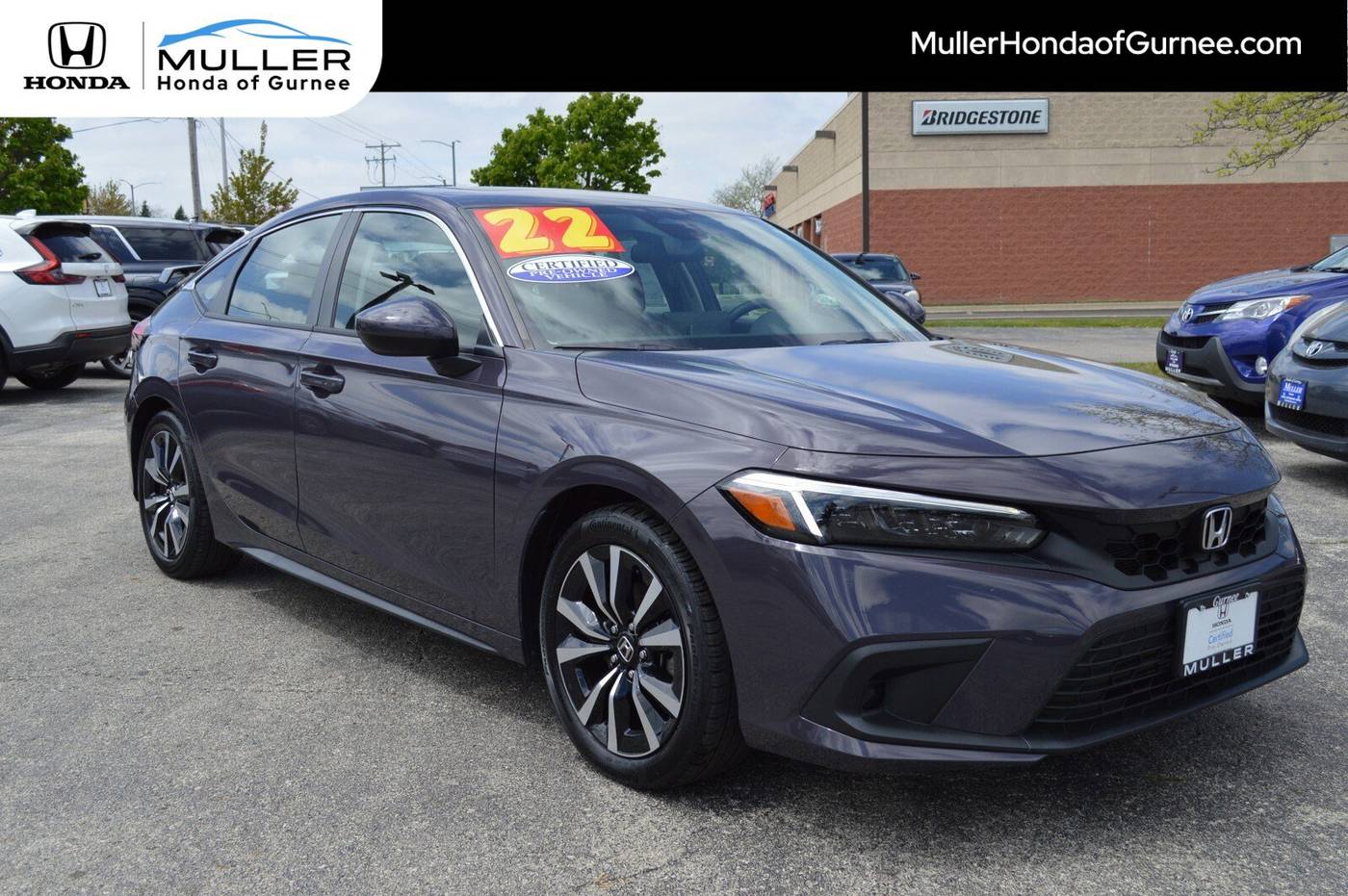 2022 Honda Civic EX-L — Hatchback — 33,406 mi — Gurnee, IL