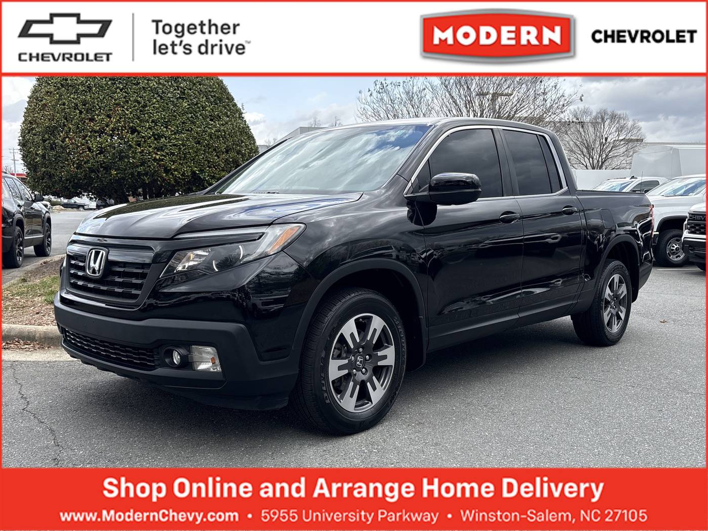 2018 Honda Ridgeline RTL — Pickup Truck — 89,120 mi — Winston Salem, NC