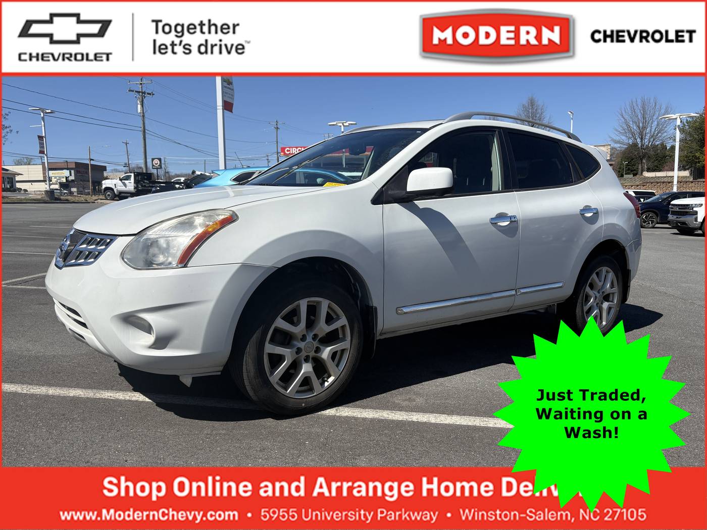 2013 Nissan Rogue SL — SUV — 73,554 mi — Winston Salem, NC