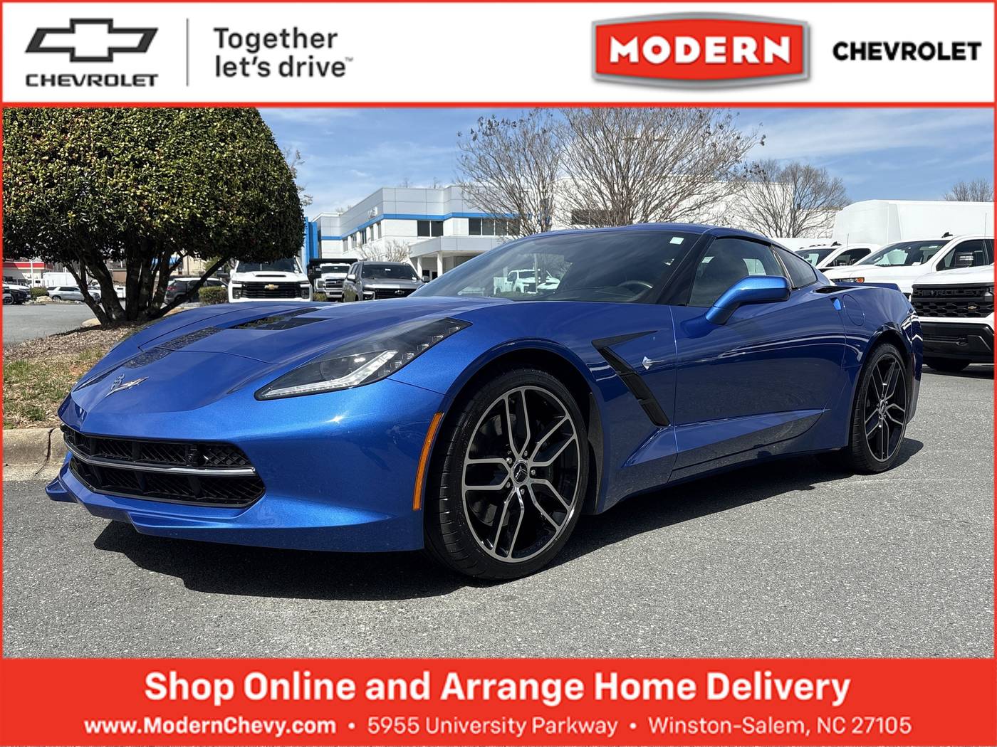 2019 Chevrolet Corvette Z51 2LT — Coupe — 13,905 mi — Winston Salem, NC