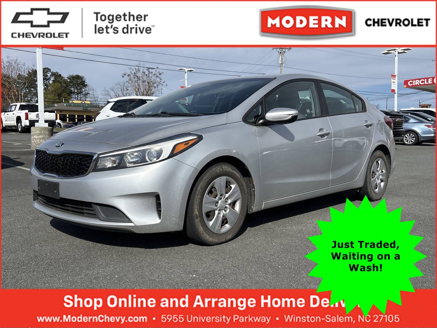 2018 Kia Forte LX — Sedan — 95,380 mi — Winston Salem, NC